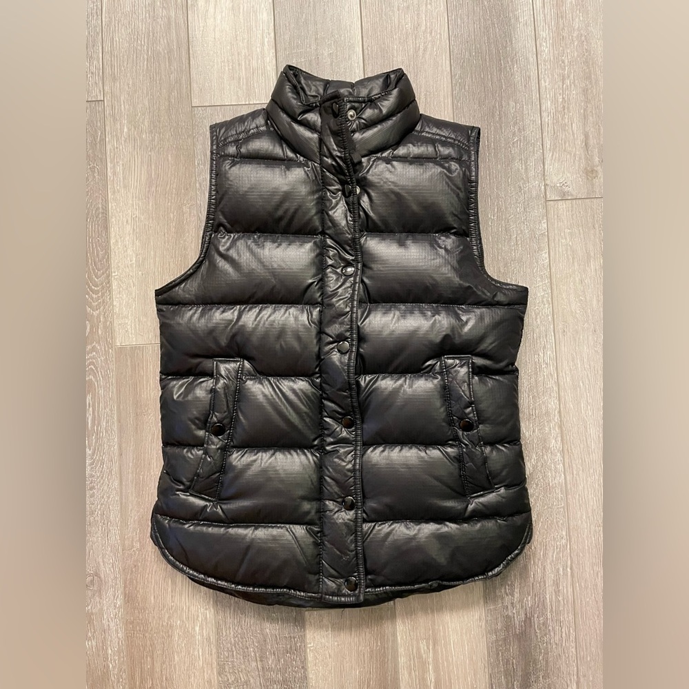 J.Crew XXS Black Puffy Vest